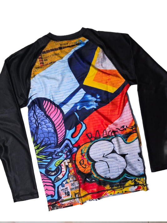Dragon Graffiti Long-Sleeve Rashguard