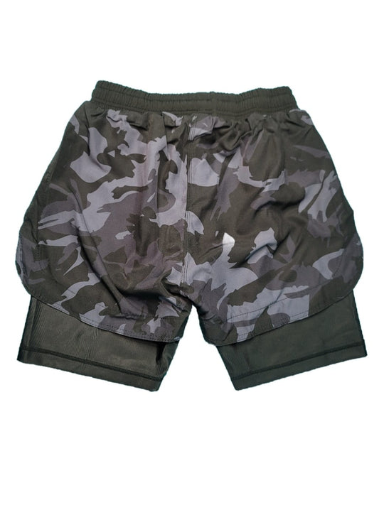 Black Camo Training Shorts - 15'