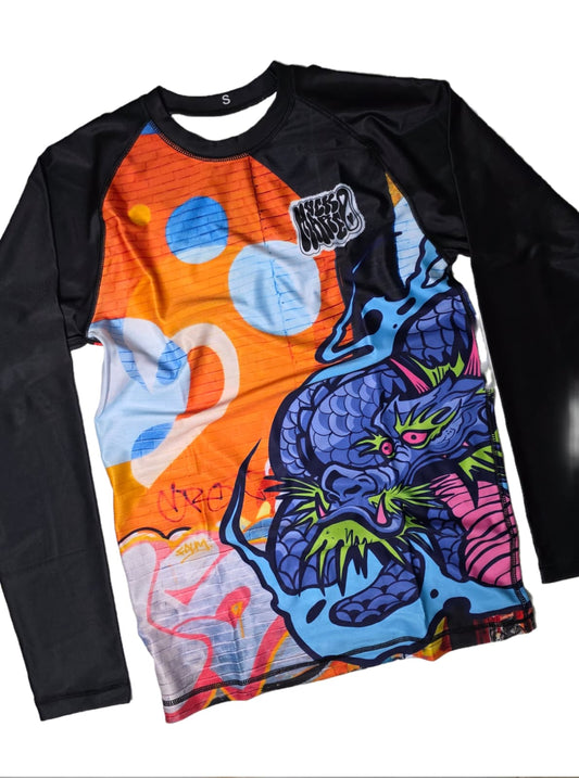 Dragon Graffiti Long-Sleeve Rashguard